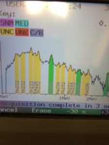 This is the spectra from the beach sample